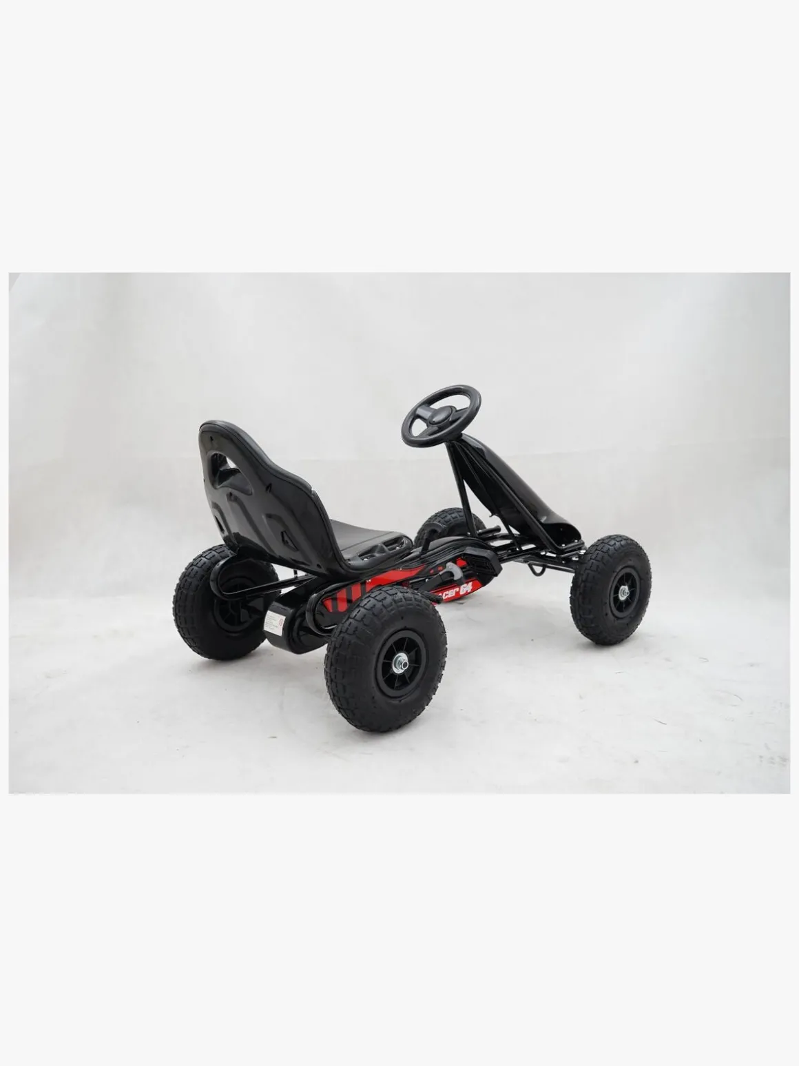 Alex's Garage Pedalbil Gokart, Sort