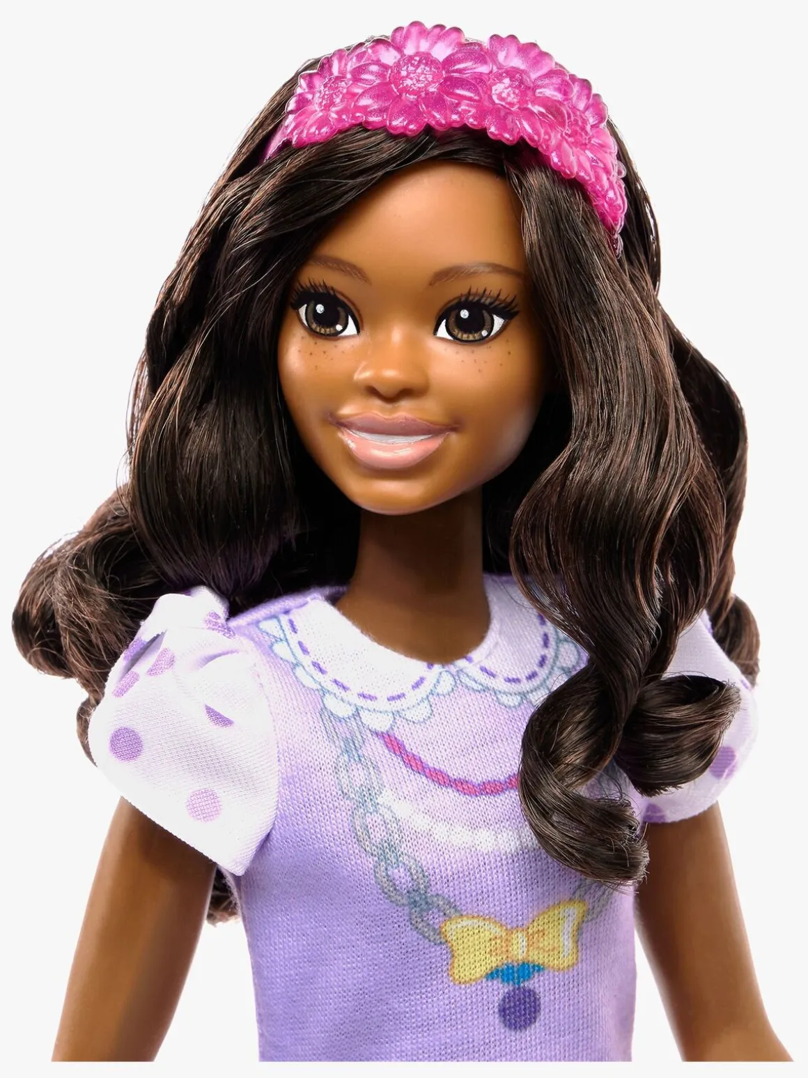 Barbie My First Dukke Brunt Hår med Puddel