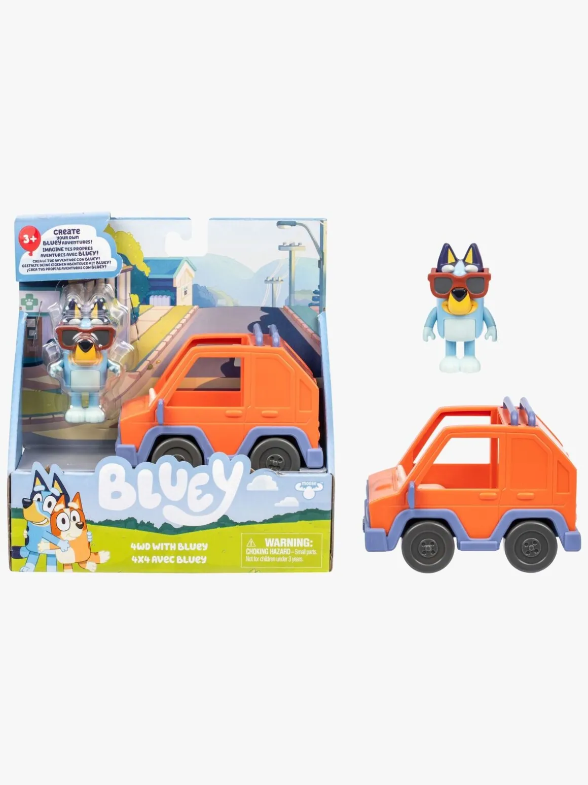 Bluey Figur med Transportmiddel Bluey
