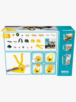 Brio 34598 Hjullaster Volvo med Byggearbejder