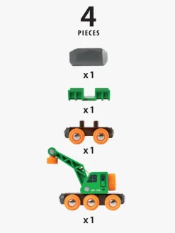 BRIO 33698 Togvogn med kran