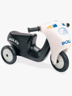 Dantoy Politi Motorcykel Gummihjul, Sort/Hvid
