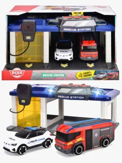 Dickie Toys Dansk Redningsstation med 2 Transportmidler