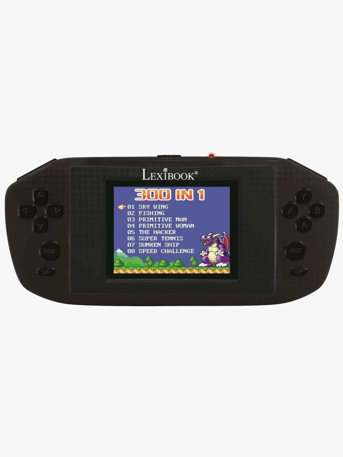 Lexibook Power Arcade, 300 Games Spillekonsol, Sort