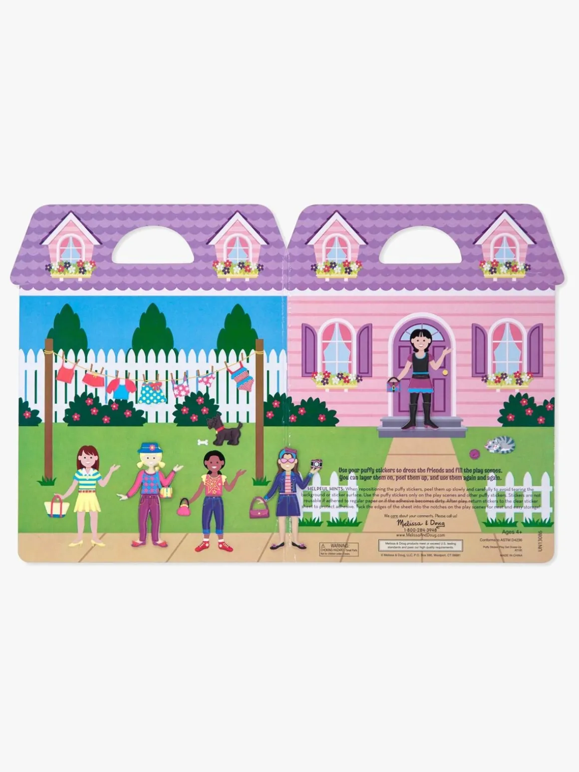 Melissa & Doug Genanvendeligt Klistermærkesæt Dress-Up