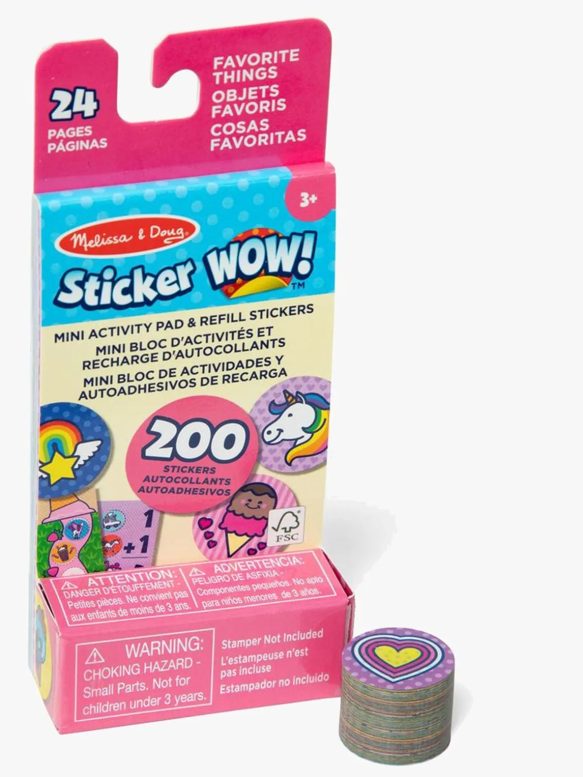 Melissa & Doug Sticker WOW! Refillpakke Enhjørning