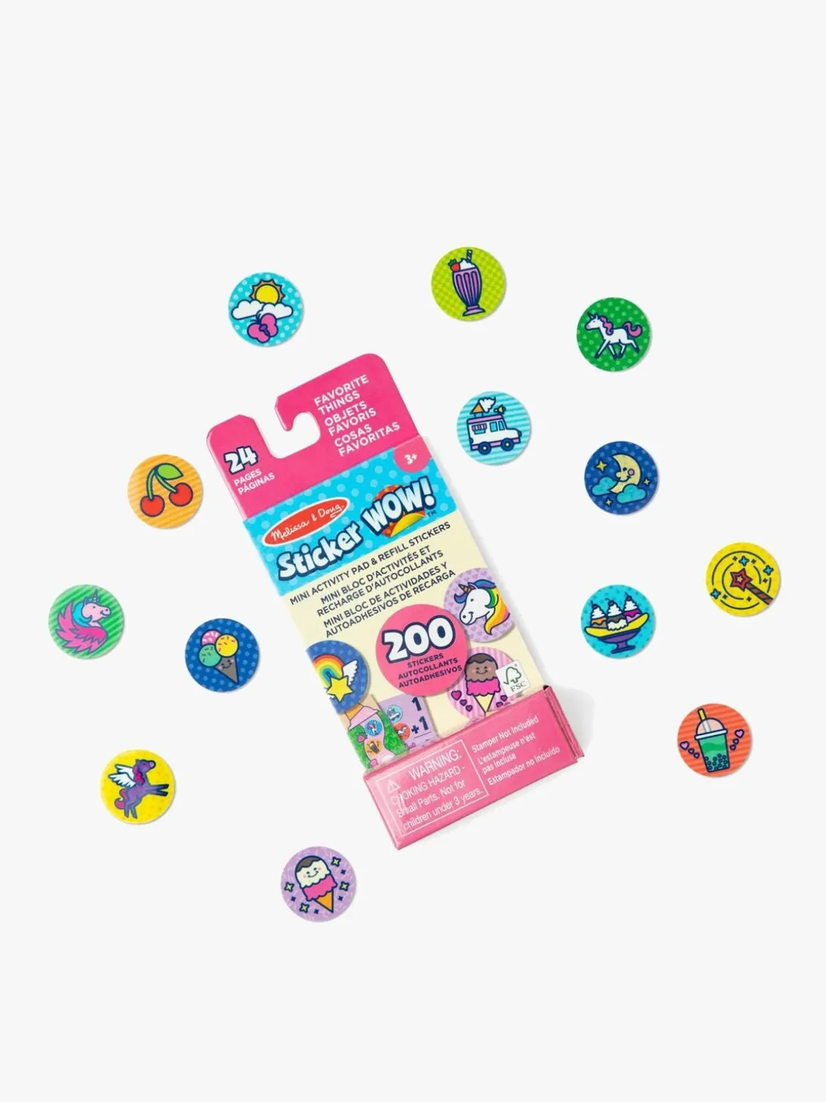 Melissa & Doug Sticker WOW! Refillpakke Enhjørning