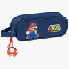 Nintendo Super Mario Dobbelt Penalhus Trick, Mørkeblå/Rød